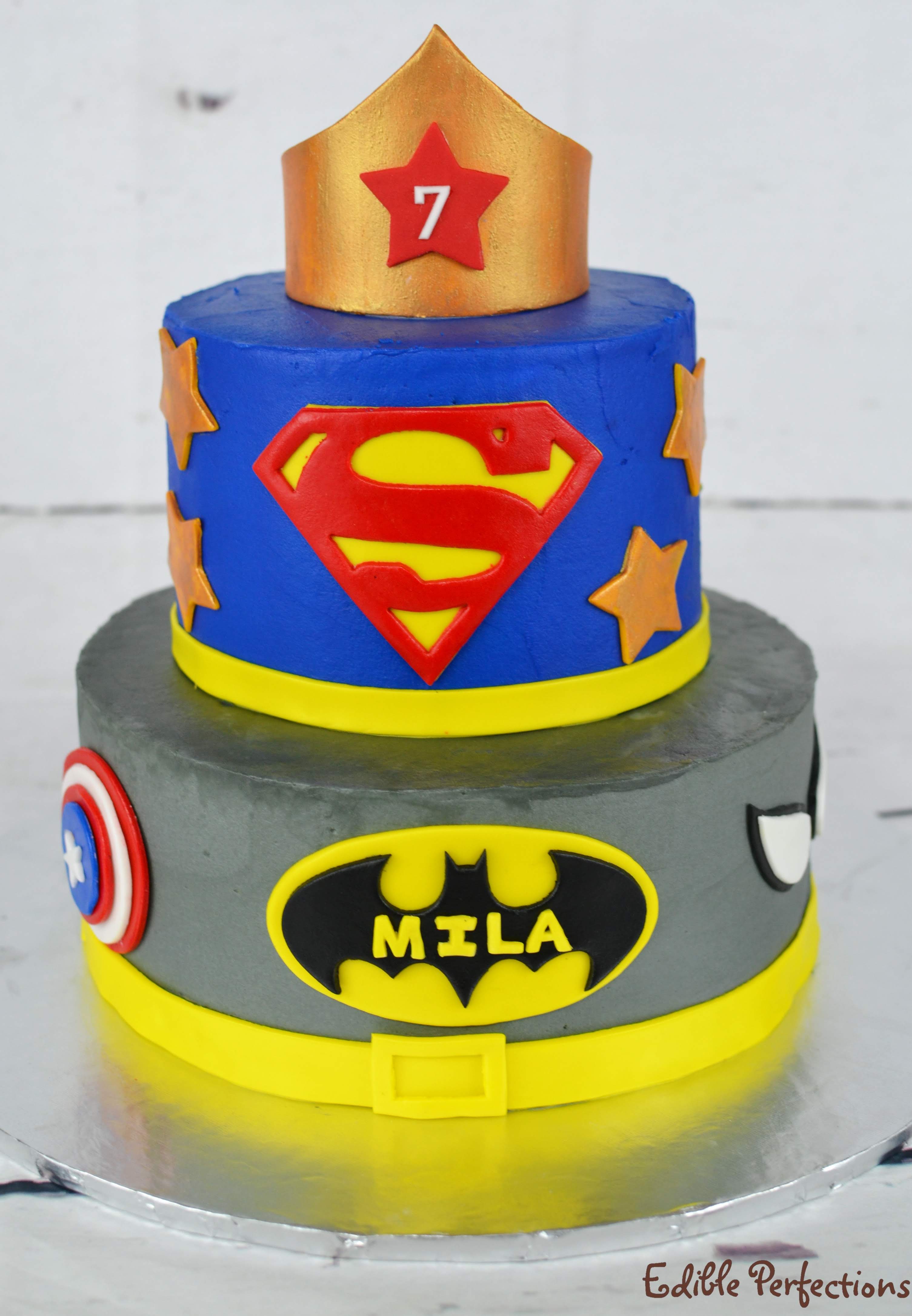 Superhero Birthday Cake - CakeCentral.com