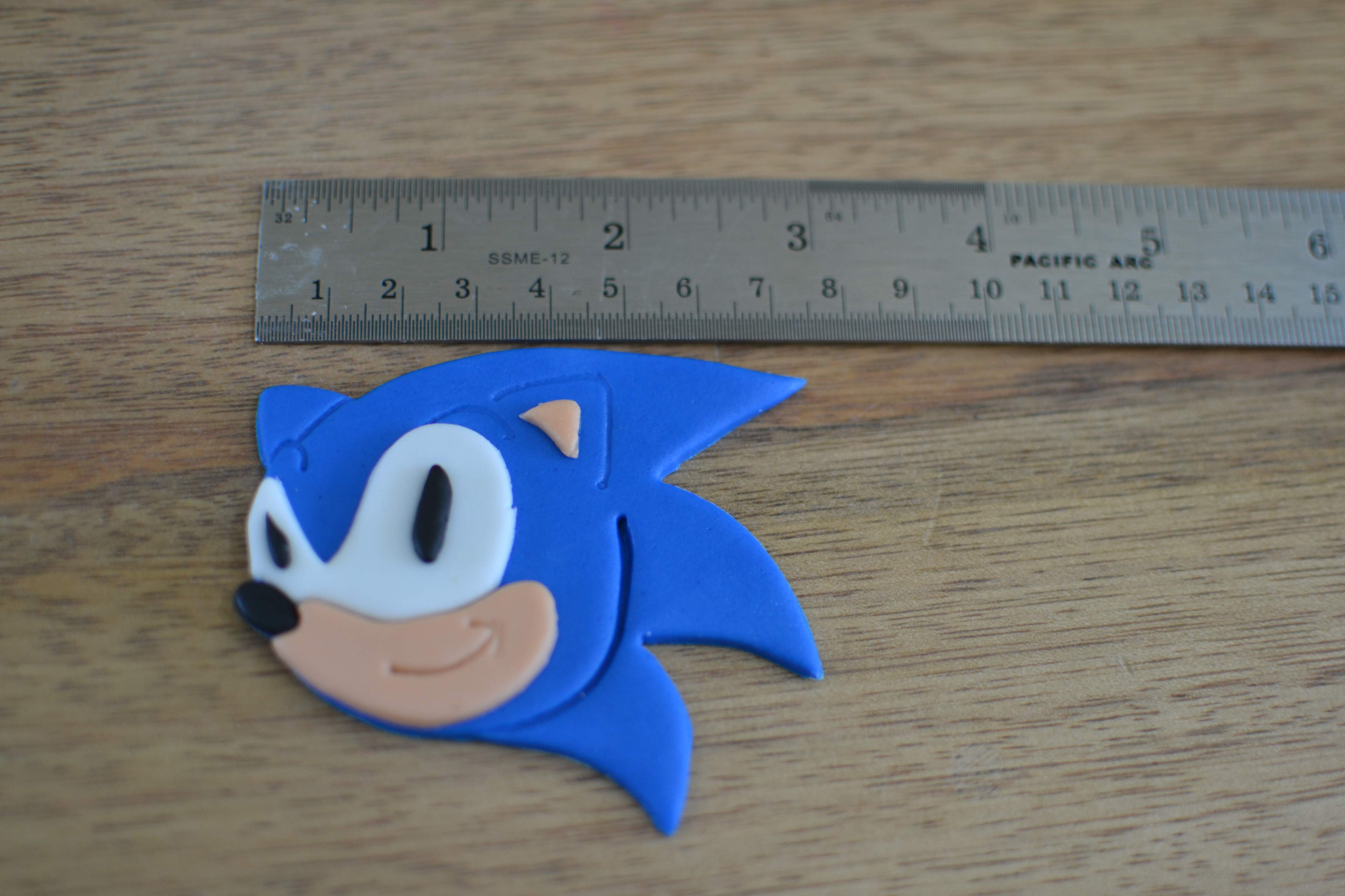 Sonic The Hedgehog Edible Cupcake Toppers (12 Images) Cake Image