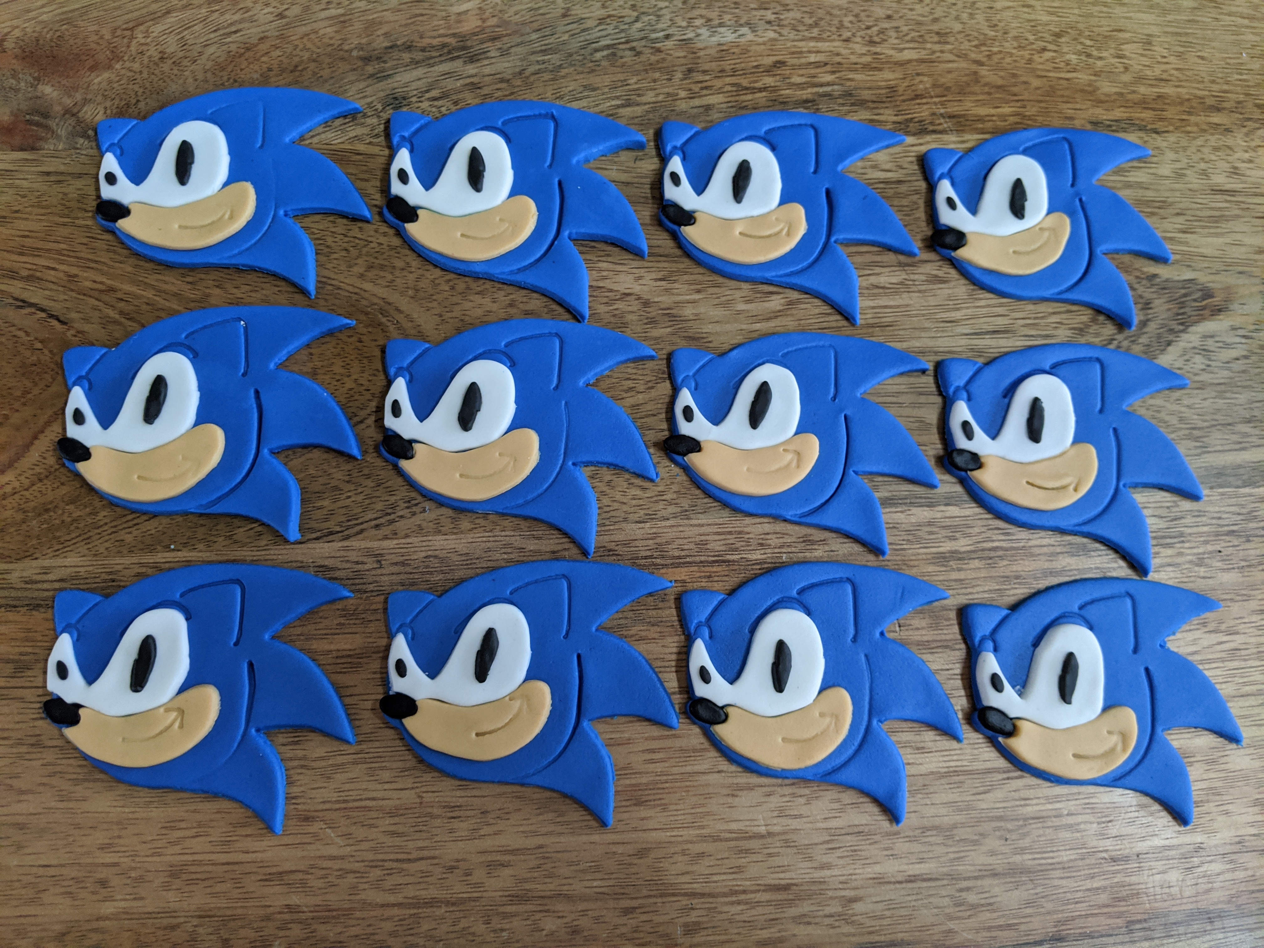 Sonic Hedgehog Cupcake Toppers Edible Perfections