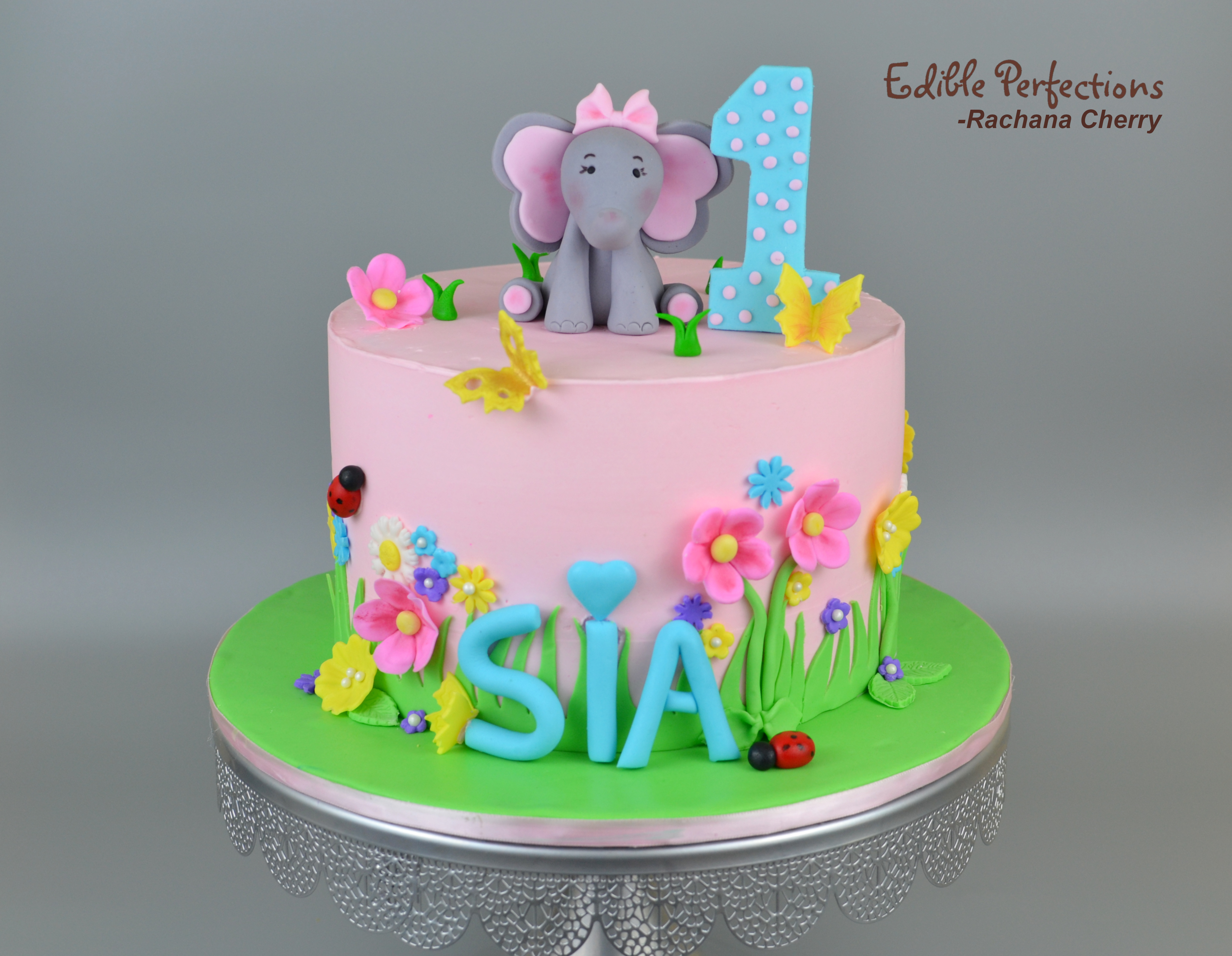 Elephant edible cake image party decoration personalized birth baptism  boy... | eBay