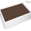 Louis Vuitton LV White Black Edible Cake Toppers – Cakecery