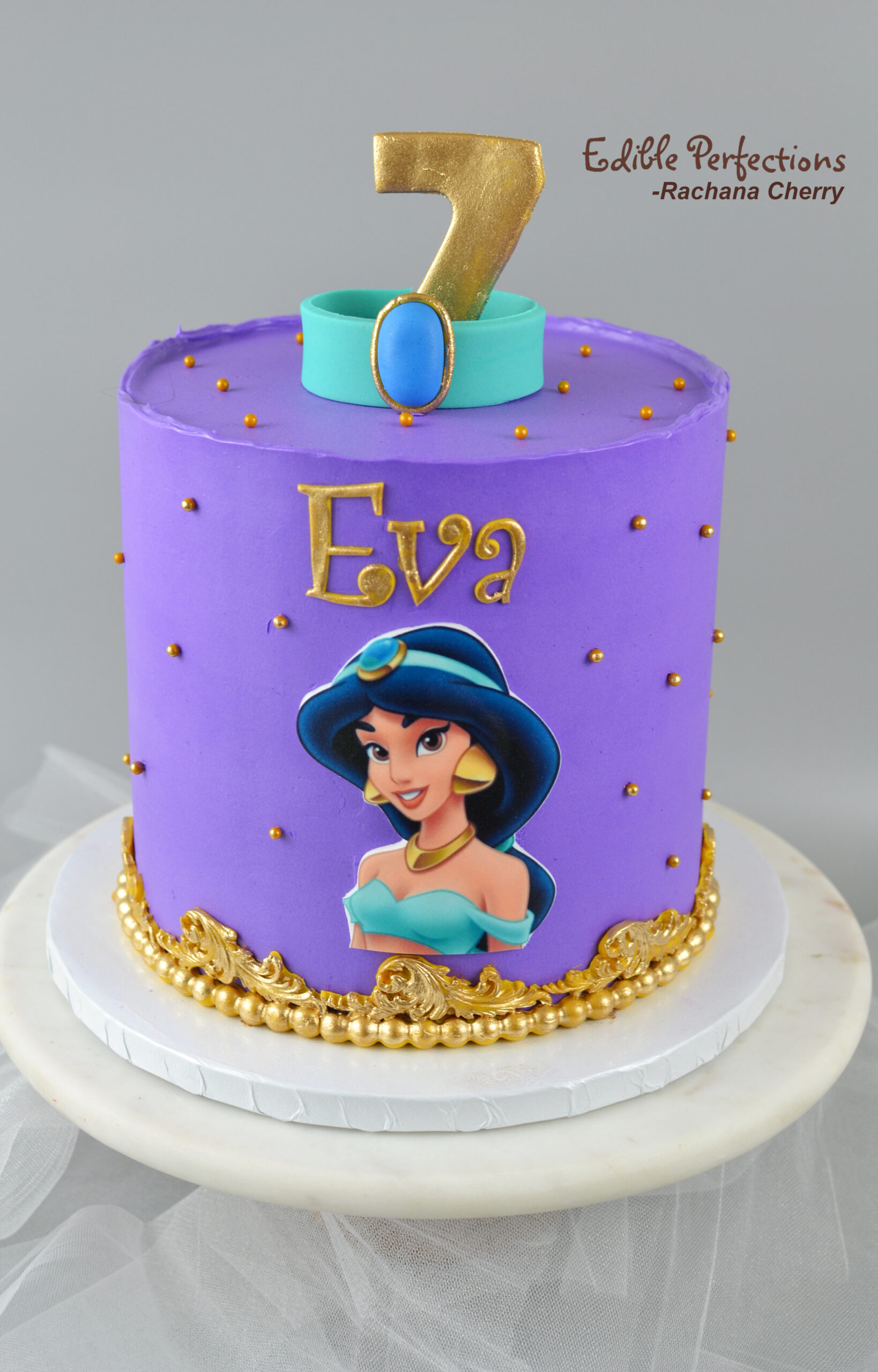 Princess Jasmine Cake Edible Perfections